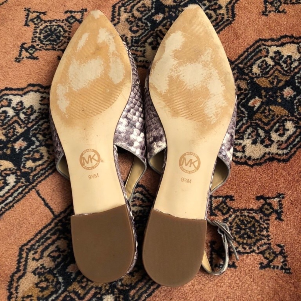 Michael Kors Claudia flat embossed leather size9.5 - Picture 3 of 4